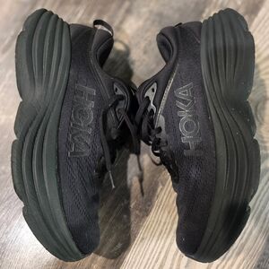 Hoka All-Black Athletic Shoes Bondi 8